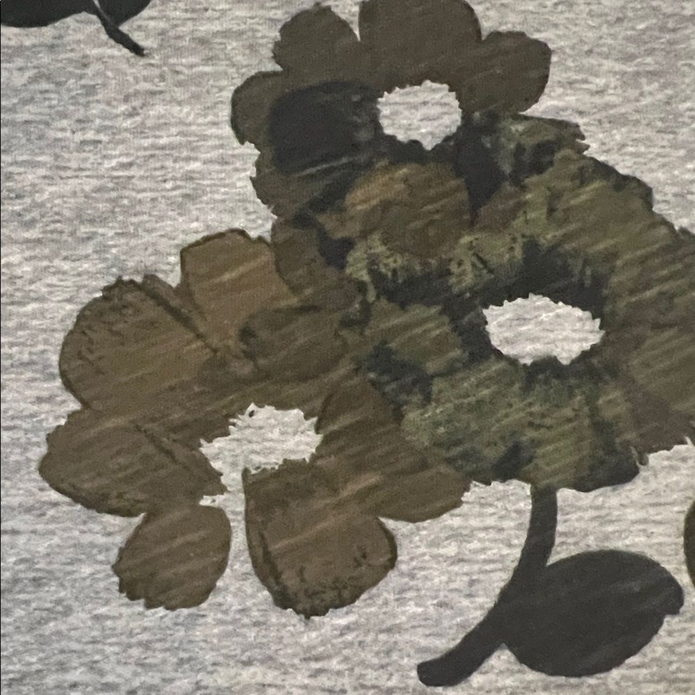 Sonoma Gray Floral Long Sleeve Tee - Picture 2 of 6